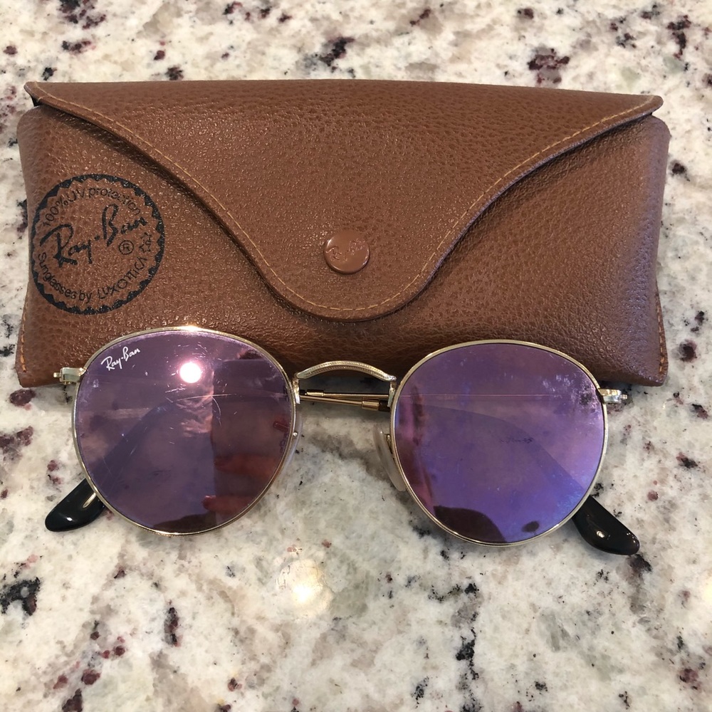 Ray ban pink reflective sunglasses